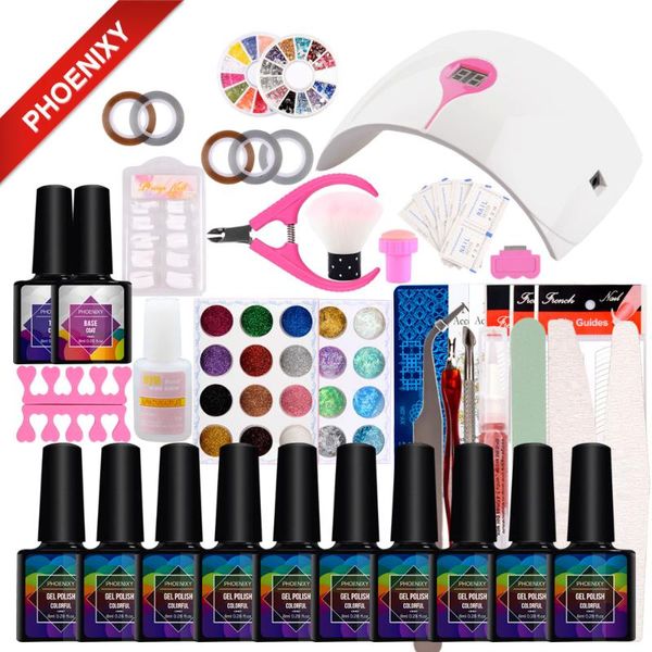 nail art kits 36w uv dryer manicure set tools 10pcs gel polish 24color decoration kit varnish for
nail art kits 36w uv dryer manicure set tools 10pcs gel polish 24color decoration kit varnish for