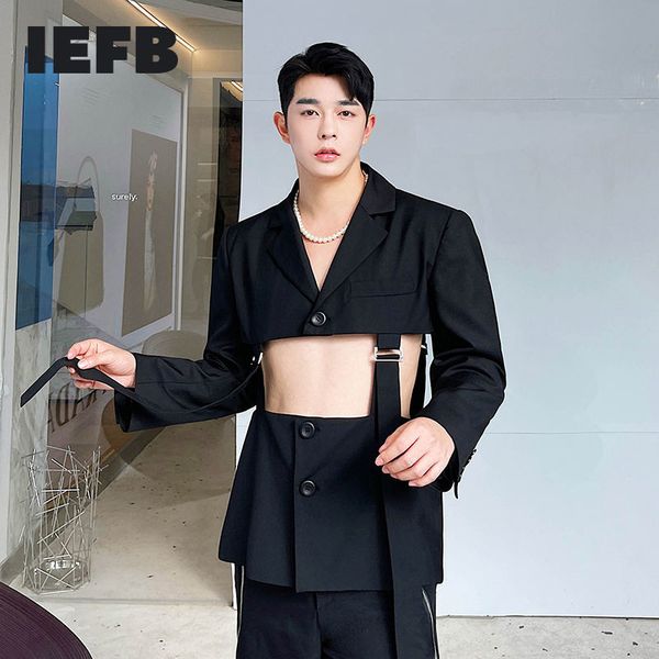 iefb spring summer ins personalized cut hollow out strap multi wearing temperament black suit niche design blazers 9y7556 210524, White;black
iefb spring summer ins personalized cut hollow out strap multi wearing temperament black suit niche design blazers 9y7556 210524, White;black