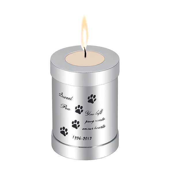 stainless steel mini pendants keepsake prayer candle holder cremation urn, Silver
stainless steel mini pendants keepsake prayer candle holder cremation urn, Silver
