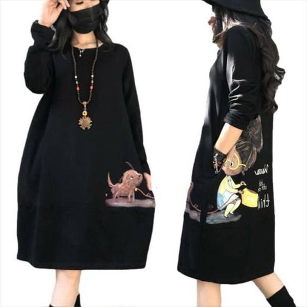 winter fleece warm womens dresses long sleeve a line clothing casual jumper womans loose, Black;gray
winter fleece warm womens dresses long sleeve a line clothing casual jumper womans loose, Black;gray