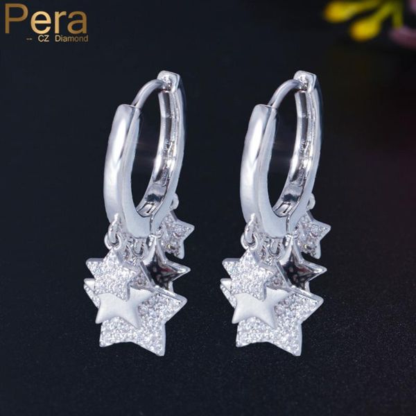 hoop & huggie pera shining tassel lucky star round earrings with charms cubic zirconia silver color women anniversary jewelry gift e751, Golden;silver
hoop & huggie pera shining tassel lucky star round earrings with charms cubic zirconia silver color women anniversary jewelry gift e751, Golden;silver