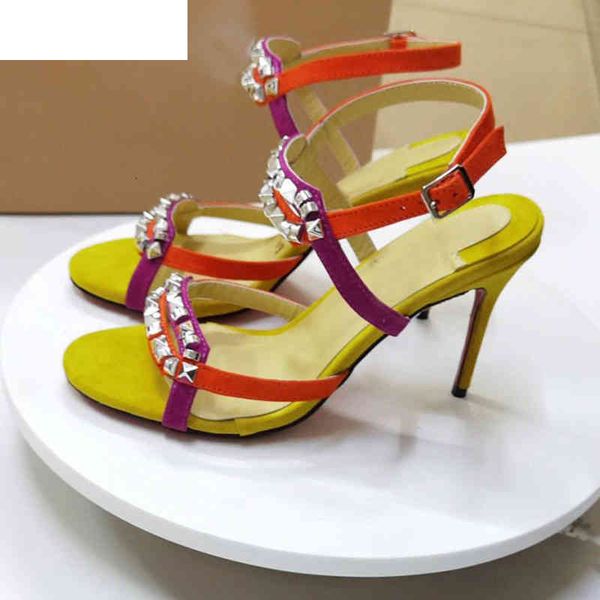 sandals summer rivet high heels sandals women narrow band suede ankle straps sandalias colorful stilettos party dress shoes 0, Black
sandals summer rivet high heels sandals women narrow band suede ankle straps sandalias colorful stilettos party dress shoes 0, Black
