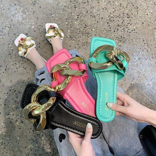 slippers 2021 big chain outdoor summer ladies slides sandals flat heels pumps casual female shoes women's, Black
slippers 2021 big chain outdoor summer ladies slides sandals flat heels pumps casual female shoes women's, Black