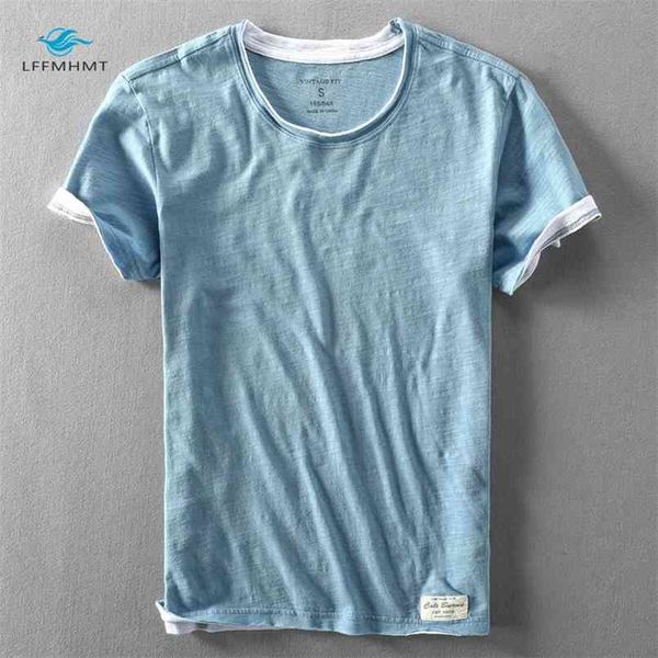 men summer fashion brand japan style bamboo cotton solid color short sleeve t-shirt male casual simple thin white tee tshirts 210721, White;black
men summer fashion brand japan style bamboo cotton solid color short sleeve t-shirt male casual simple thin white tee tshirts 210721, White;black