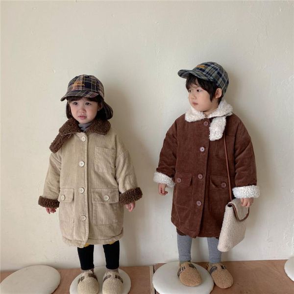 down coat korean style 2021 winter kids thick corduroy long coats 2-6 years children inner berber fleece warm outwear, Blue;gray
down coat korean style 2021 winter kids thick corduroy long coats 2-6 years children inner berber fleece warm outwear, Blue;gray