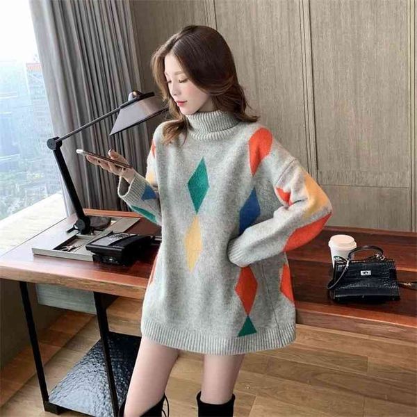 turtleneck sweater women's autumn winter hedging loose korean thick undershirt outer wear mid-length lazy wind 210427, White;black
turtleneck sweater women's autumn winter hedging loose korean thick undershirt outer wear mid-length lazy wind 210427, White;black