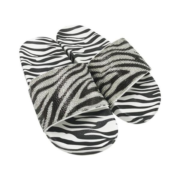 2021 summer new style fashion casual women slippers rhinestone zebra pattern peep toe flats sandals female shoes, Black
2021 summer new style fashion casual women slippers rhinestone zebra pattern peep toe flats sandals female shoes, Black