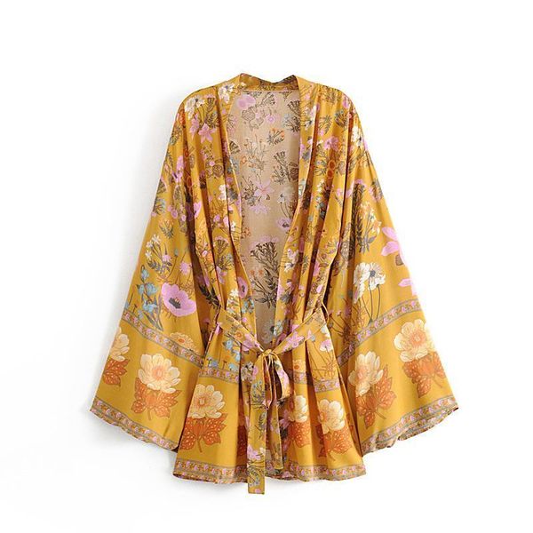 boho vintage floral summer womens shirt print with washes v neck kimono women fashion cardigan beach chic blouses blusas, White
boho vintage floral summer womens shirt print with washes v neck kimono women fashion cardigan beach chic blouses blusas, White
