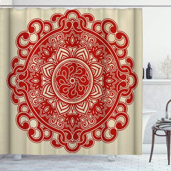 shower curtain a red chinese style paper cutting pattern on the cream-coloured background new year polyester fabric waterproof
shower curtain a red chinese style paper cutting pattern on the cream-coloured background new year polyester fabric waterproof