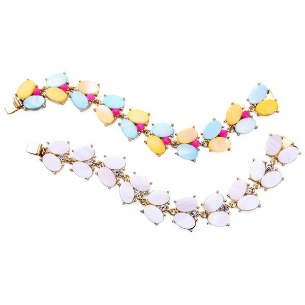 link, chain multi color shell leaf charm bracelet for women elegant shiny gold friendship bracelets fashion accessories jewelry, Black
link, chain multi color shell leaf charm bracelet for women elegant shiny gold friendship bracelets fashion accessories jewelry, Black