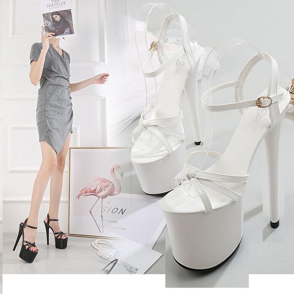 summer style 20cm super high heeled shoes roman hollow baking paint open toe 8 inches women's sandals clubbing pole dancing, Black
summer style 20cm super high heeled shoes roman hollow baking paint open toe 8 inches women's sandals clubbing pole dancing, Black