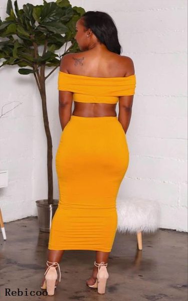 yellow maxi bodycon 2 womens dresses piece set off shoulder crop and skirt club outfits matching sets, White
yellow maxi bodycon 2 womens dresses piece set off shoulder crop and skirt club outfits matching sets, White