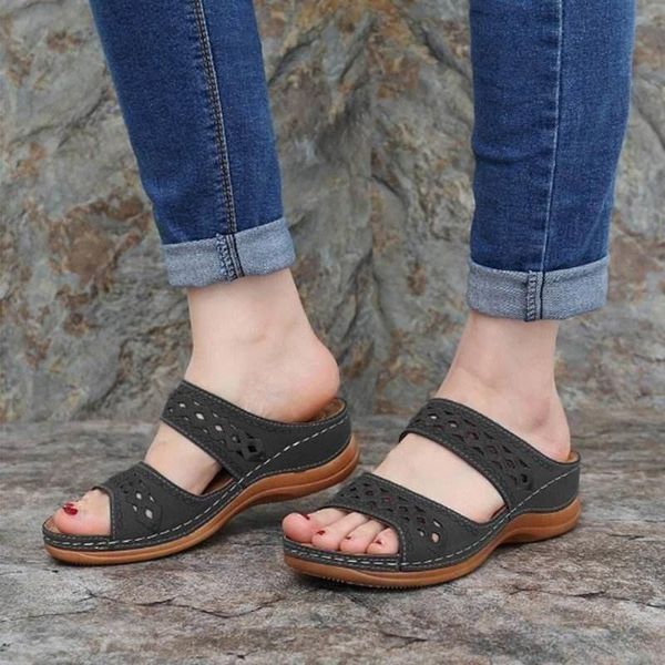 fashion sandals women's wedge heel flip flops multicolor embroidered slip-on breathable slippers female retro shoes, Black
fashion sandals women's wedge heel flip flops multicolor embroidered slip-on breathable slippers female retro shoes, Black
