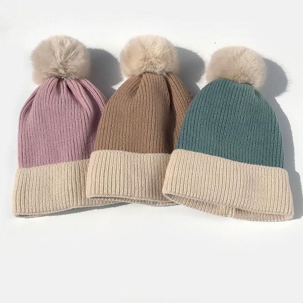 beanies winter knitted hat for women men warm fur beanie fashion color matching hats soft wool cap
beanies winter knitted hat for women men warm fur beanie fashion color matching hats soft wool cap