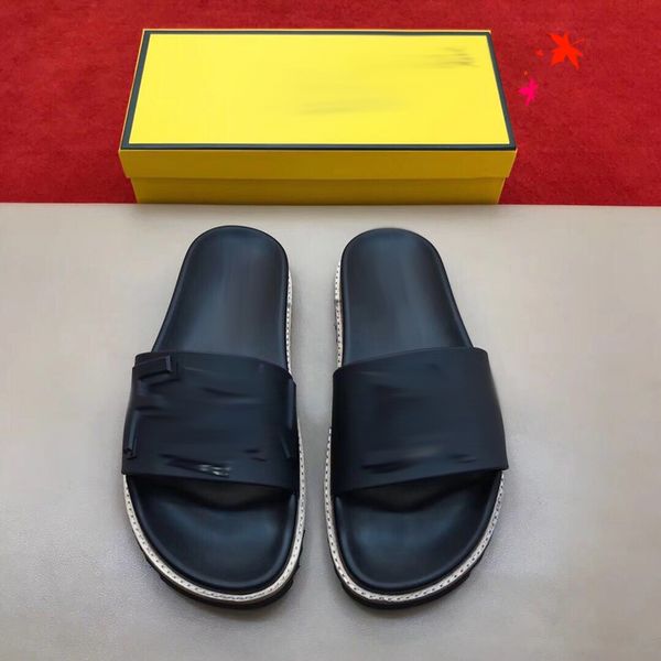 2021 slipper designer slide summer sandals fashion men beach indoor flat flip flops leather luxurys shoes mens slippers with box size 39-45, Black
2021 slipper designer slide summer sandals fashion men beach indoor flat flip flops leather luxurys shoes mens slippers with box size 39-45, Black