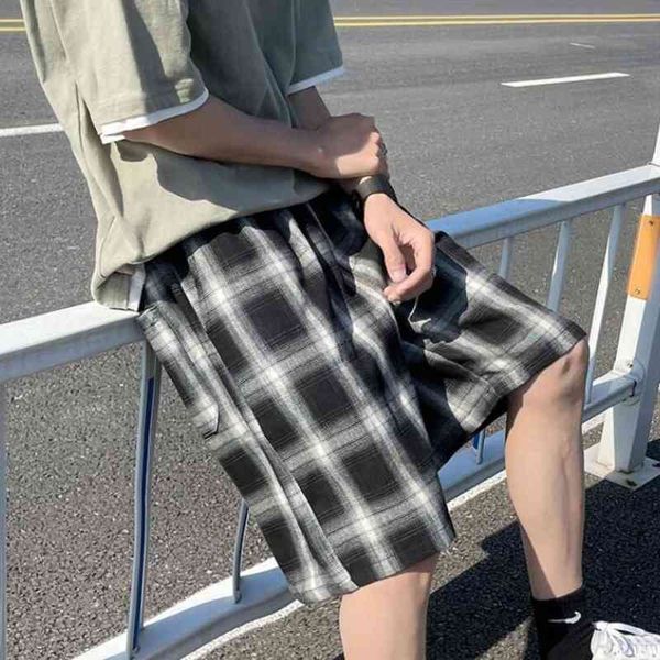 men's shorts summer plaid korean fashion loose casual harajuku streetwear wide-leg five-point pants men s-3xl goz2, White;black
men's shorts summer plaid korean fashion loose casual harajuku streetwear wide-leg five-point pants men s-3xl goz2, White;black