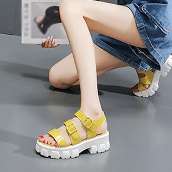 sandals 2021 women's fashion pu buckle strap thick bottom casual ladies summer shoes platform candy colors female footwear, Black
sandals 2021 women's fashion pu buckle strap thick bottom casual ladies summer shoes platform candy colors female footwear, Black
