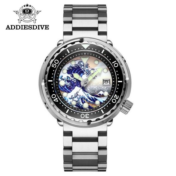 wristwatches addies dive tuna automatic watch nh35 sapphire kanagawa surfing 3d full luminous dial mechanical men 300m diver, Slivery;brown
wristwatches addies dive tuna automatic watch nh35 sapphire kanagawa surfing 3d full luminous dial mechanical men 300m diver, Slivery;brown