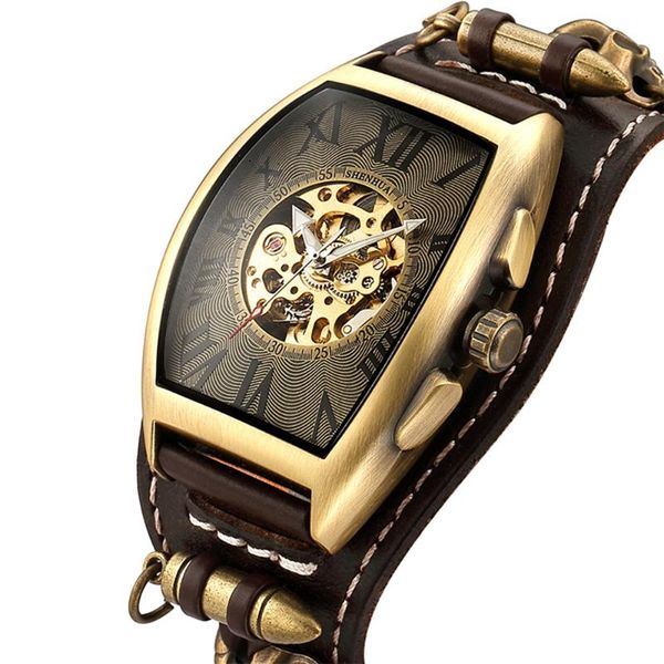 wristwatches men automatic mechanical watch skeleton wrist bracer todo vintage gothic reloj steampunk self winding watches brown rock hombre, Slivery;brown
wristwatches men automatic mechanical watch skeleton wrist bracer todo vintage gothic reloj steampunk self winding watches brown rock hombre, Slivery;brown