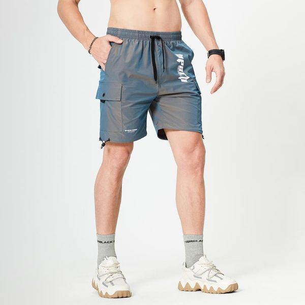 men's shorts with drawstring middle waist five points trousers multi-function pockets casual loose sports short pants, White;black
men's shorts with drawstring middle waist five points trousers multi-function pockets casual loose sports short pants, White;black