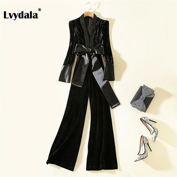 women's jumpsuits & rompers high street est fashion 2021 designer satin patchwork velvet party bodysuits, Black;white 
women's jumpsuits & rompers high street est fashion 2021 designer satin patchwork velvet party bodysuits, Black;white