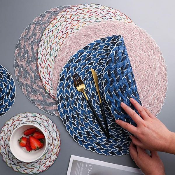 mats & pads 2pcs western mat dining table woven placemat heat resistant bowls coffee cups tableware for home kitchen party
mats & pads 2pcs western mat dining table woven placemat heat resistant bowls coffee cups tableware for home kitchen party