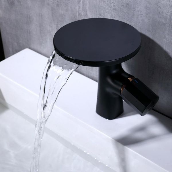 est black brass waterfall bathroom sink faucet single handle hole basin cold water mxier faucets
est black brass waterfall bathroom sink faucet single handle hole basin cold water mxier faucets