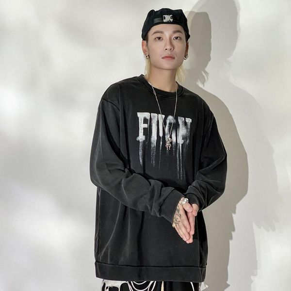 men's hoodies & sweatshirts eukaaru vape letter printed round neck sweater washed loose long sleeves woman bf style trendy oversized pu, Black
men's hoodies & sweatshirts eukaaru vape letter printed round neck sweater washed loose long sleeves woman bf style trendy oversized pu, Black