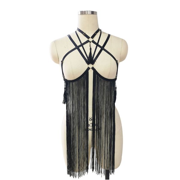 zhuru clothing new tassel belt spike cross hanging neck beautiful back harness fun underwear o0743, Black;white
zhuru clothing new tassel belt spike cross hanging neck beautiful back harness fun underwear o0743, Black;white