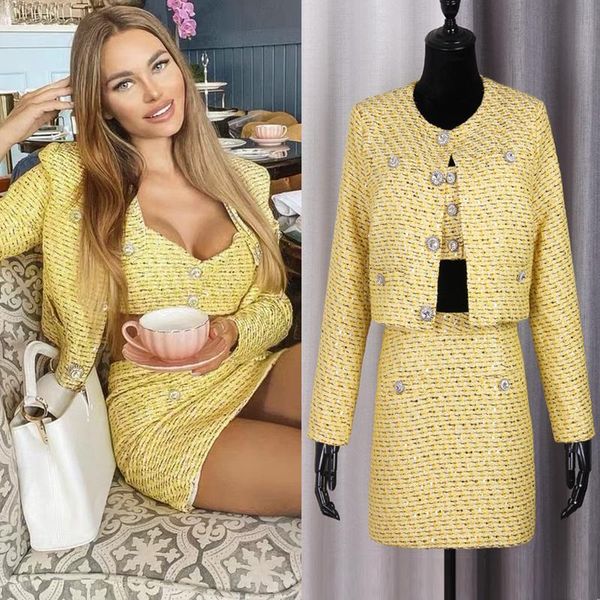 two piece dress fashion sequins strapless condole belt skirts with tweed temperament of cultivate morality, White
two piece dress fashion sequins strapless condole belt skirts with tweed temperament of cultivate morality, White