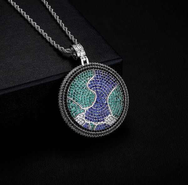 hip hop rotatable earth pendant necklaces for men women luxury designer mens bling diamond gold chain necklace jewelry love gift, Silver
hip hop rotatable earth pendant necklaces for men women luxury designer mens bling diamond gold chain necklace jewelry love gift, Silver