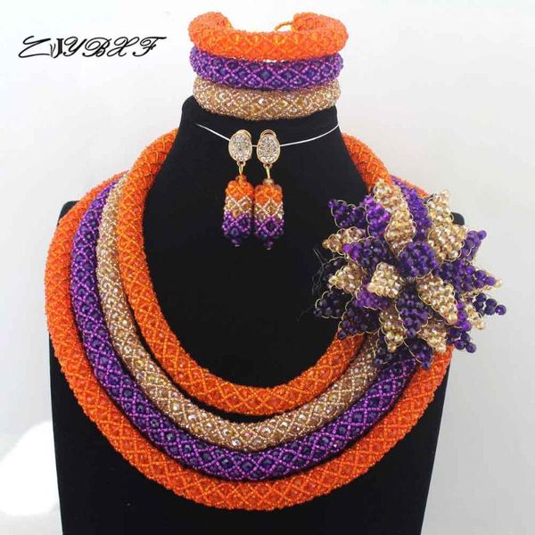 earrings & necklace fashionable orange purple gold crystal african jewelry set big flower pendant engagement l0064, Silver
earrings & necklace fashionable orange purple gold crystal african jewelry set big flower pendant engagement l0064, Silver