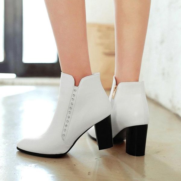 boots women side zipper thick high heel ankle pointed toe autumn winter fashion shoes woman 2021 black white red
boots women side zipper thick high heel ankle pointed toe autumn winter fashion shoes woman 2021 black white red