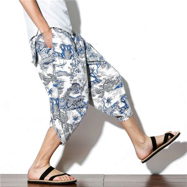 pants men's large cotton and hemp chinese style printed bloomers casual capris fashion p083, Black
pants men's large cotton and hemp chinese style printed bloomers casual capris fashion p083, Black