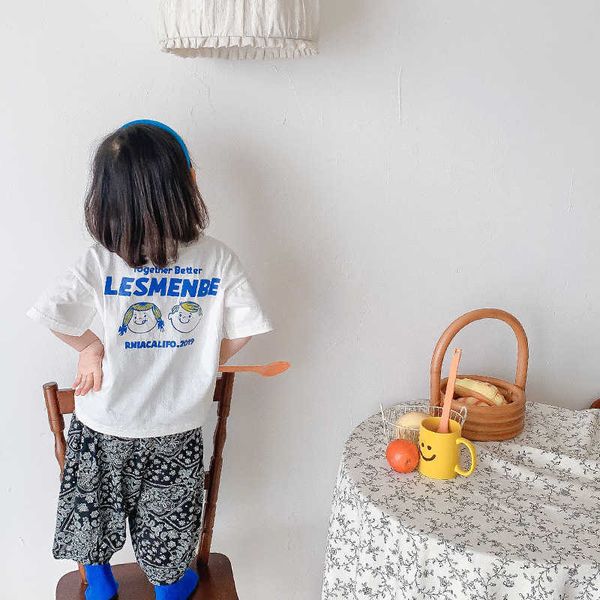 korean style children cartoon letter short sleeve t shirts summer boys girls cotton loose casual 210615, Blue
korean style children cartoon letter short sleeve t shirts summer boys girls cotton loose casual 210615, Blue