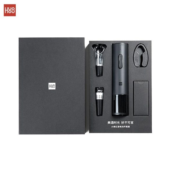 smart home control 2021 huohou automatic wine bottle opener kit electric corkscrew with foil cutter decanter pourer aerator for family gifts
smart home control 2021 huohou automatic wine bottle opener kit electric corkscrew with foil cutter decanter pourer aerator for family gifts