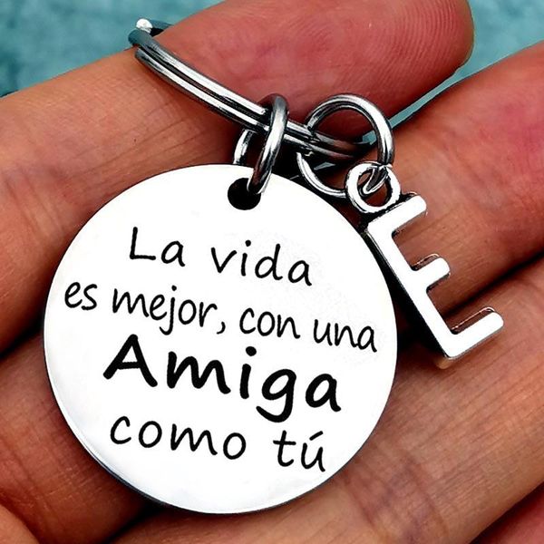 keychains spanish keychain friend gift, friendship keychain, birthday gift, Silver
keychains spanish keychain friend gift, friendship keychain, birthday gift, Silver