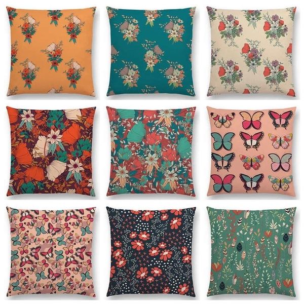 cushion/decorative pillow botanical floral & butterfly cushion cover beautiful flowers garden mini home decor sofa throw case housse de cous
cushion/decorative pillow botanical floral & butterfly cushion cover beautiful flowers garden mini home decor sofa throw case housse de cous