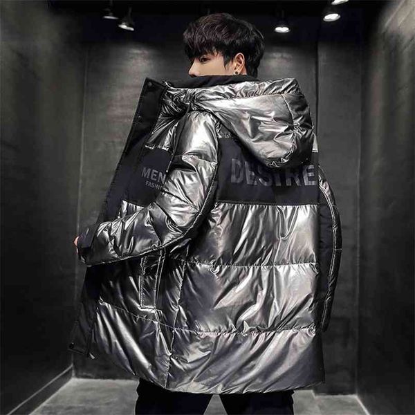 trendy down jacket men's mid-length men's shiny down jacket winter men's hooded color matching jacket plus size s-3xl 210819, Black
trendy down jacket men's mid-length men's shiny down jacket winter men's hooded color matching jacket plus size s-3xl 210819, Black