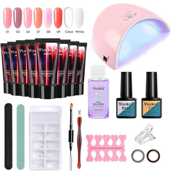 nail gel yinkiz acrylic builder poly kit with uv extension gels brush false tip form diy art manicure t, Red;pink
nail gel yinkiz acrylic builder poly kit with uv extension gels brush false tip form diy art manicure t, Red;pink