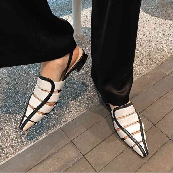 sandals 2021 fashion summer women cow leather hollow color matching casual elegant pointed toe low heels shoes 7s39, Black
sandals 2021 fashion summer women cow leather hollow color matching casual elegant pointed toe low heels shoes 7s39, Black