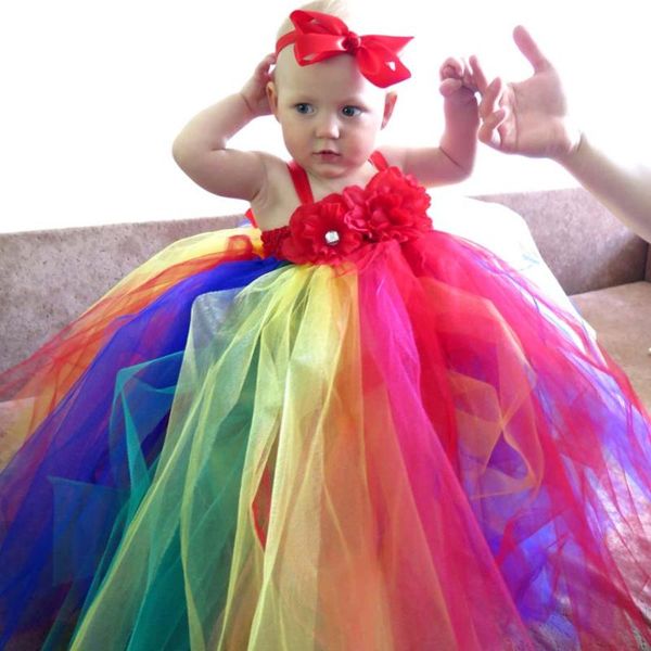 girl's dresses rainbow tutu dress with hair bows for girls children christmas holiday birthday party kids wedding ts093, Red;yellow
girl's dresses rainbow tutu dress with hair bows for girls children christmas holiday birthday party kids wedding ts093, Red;yellow
