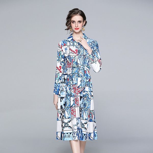 spring summer runway contrast floral shirt dress women long sleeve bowknot flower print sashes holiday midi dresses 210514, Black;gray
spring summer runway contrast floral shirt dress women long sleeve bowknot flower print sashes holiday midi dresses 210514, Black;gray