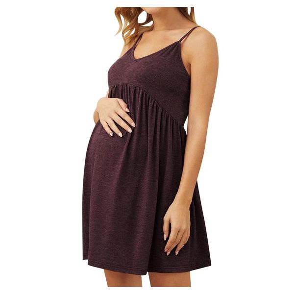 maternity dresses sling dress solid color high waist v-neck casual ladies skirt loose comfortable lightweight women pregnancy clothes#m, White
maternity dresses sling dress solid color high waist v-neck casual ladies skirt loose comfortable lightweight women pregnancy clothes#m, White