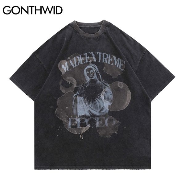 oversized tshirts ripped distressed virgin mary punk rock gothic streetwear men hip hop casual cotton loose tees shirts 210602, White;black
oversized tshirts ripped distressed virgin mary punk rock gothic streetwear men hip hop casual cotton loose tees shirts 210602, White;black