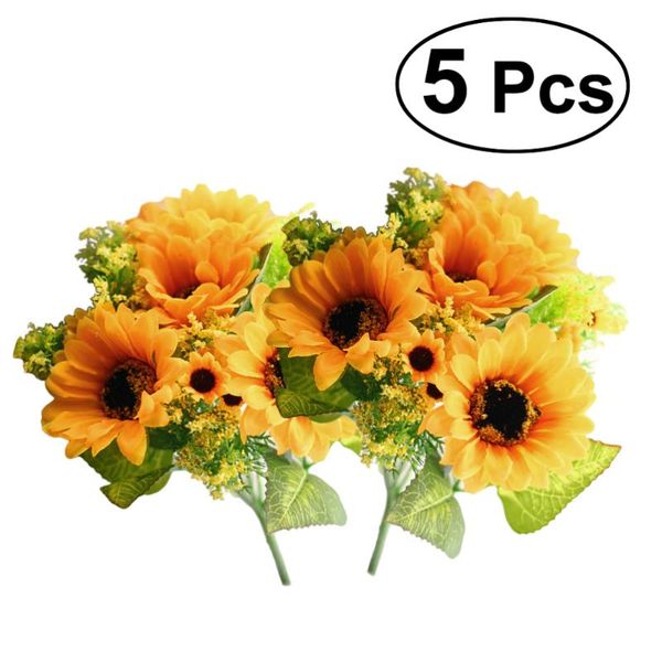 decorative flowers & wreaths 5 pcs 7 head sunflower plant artificial fake simulation greenery flower plants home office party decoration
decorative flowers & wreaths 5 pcs 7 head sunflower plant artificial fake simulation greenery flower plants home office party decoration