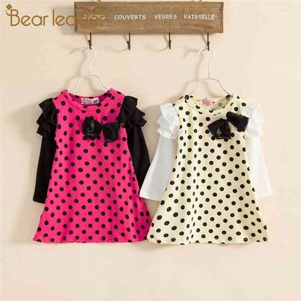 girls dresses fashion autumn long sleeve dots pattern patchwork clothing with cute bow spring children costumes 210429, Red;yellow
girls dresses fashion autumn long sleeve dots pattern patchwork clothing with cute bow spring children costumes 210429, Red;yellow