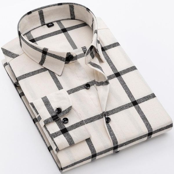 men's casual shirts quality arrival 2021 men's shirt fashion men long sleeved plaid man male slim fit soft comfortable brand clothi, White;black
men's casual shirts quality arrival 2021 men's shirt fashion men long sleeved plaid man male slim fit soft comfortable brand clothi, White;black
