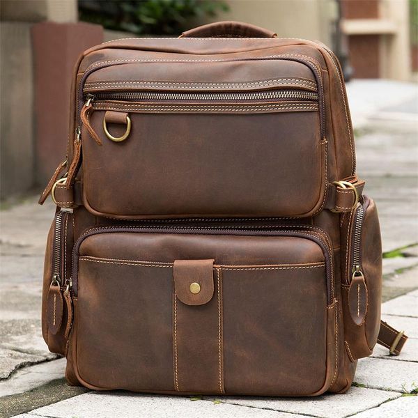backpack luufan retro large-capacity computer bag men's outdoor travel 15.6" lapleather
backpack luufan retro large-capacity computer bag men's outdoor travel 15.6" lapleather