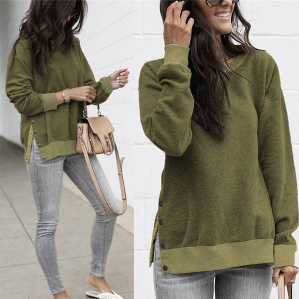women's hoodies & sweatshirts round neck women sweatshirt pullover side slit long sleeve tunics warm hoodie casual autumn winter solid, Black
women's hoodies & sweatshirts round neck women sweatshirt pullover side slit long sleeve tunics warm hoodie casual autumn winter solid, Black